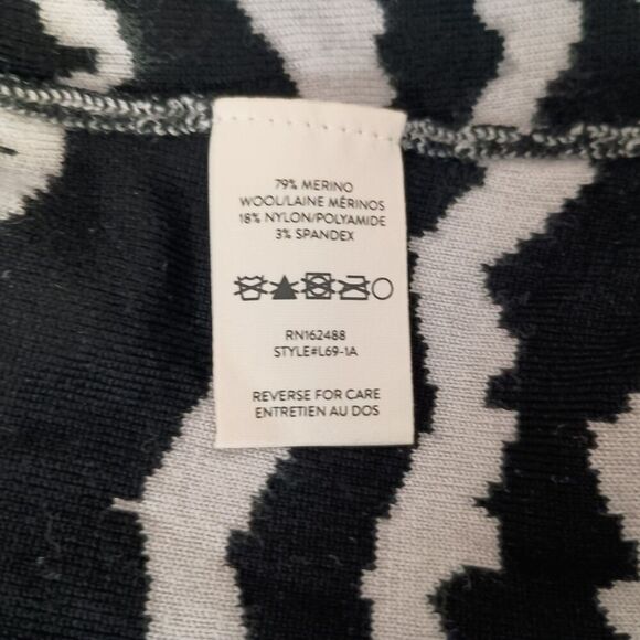 Lita by Ciara Merino Wool Sweater Pullover Mock Neck Long Women's Large - Picture 5 of 5